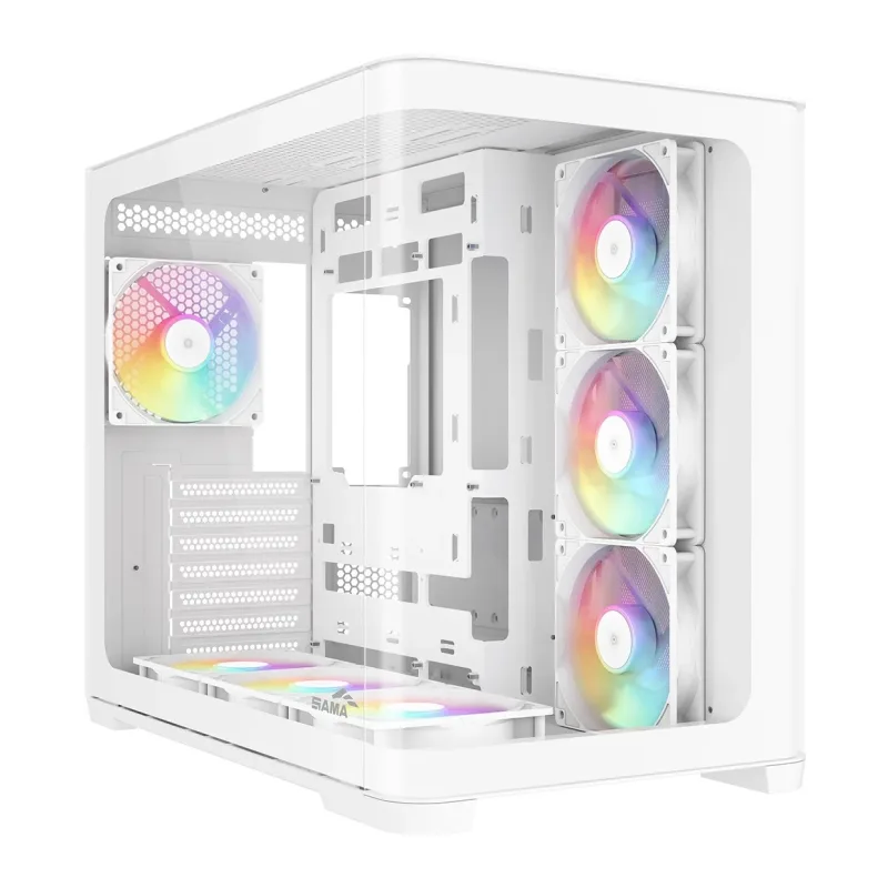 Корпус Sama V60 WH ATX без БП белый (V60-WHADA7X1-GL)