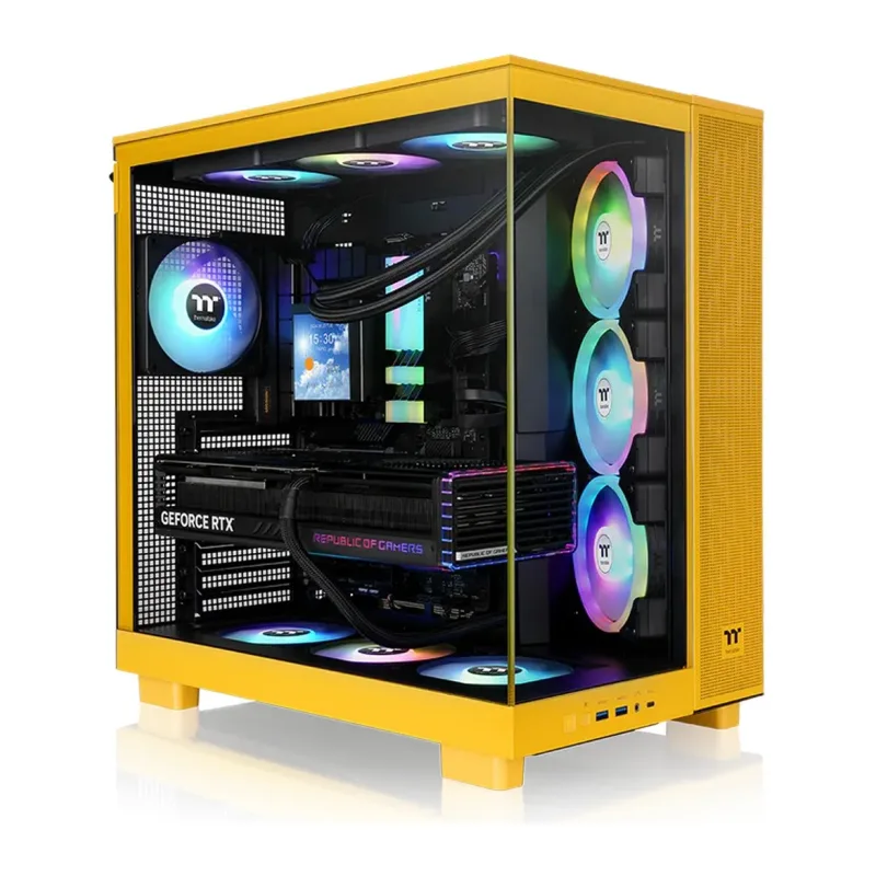 Корпус Thermaltake View 380 XL TG ARGB Bumblebee ATX без БП (CA-11E-00M4WN-00)