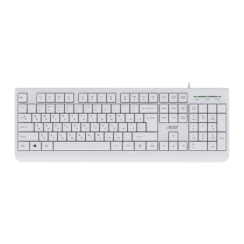 Клавиатура Acer OKW400 белый (ZL.KBDEE.01B)
