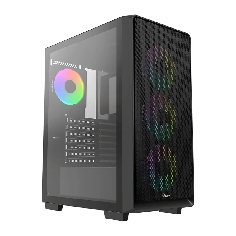 Корпус Ocypus Gamma C60 BK ARGB ATX без БП (Gamma-C60-BKG400XX-GL)