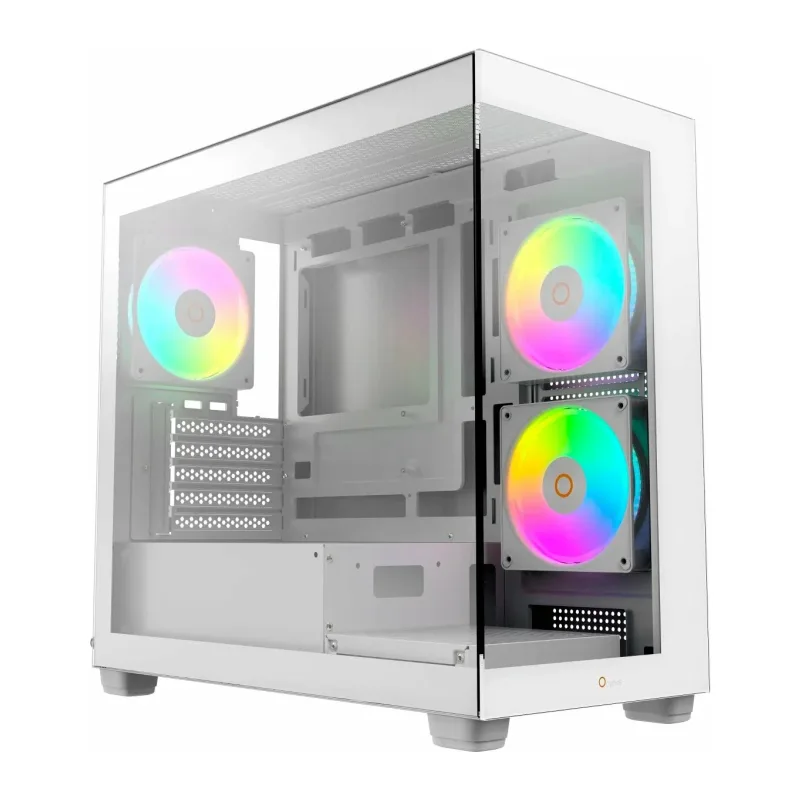 Корпус Ocypus Gamma C52 WH ARGB mATX без БП (Gamma-C52-WHD300XX-GL)