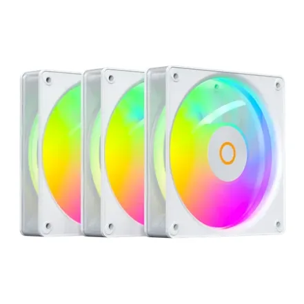 Комплект вентиляторов для корпуса Ocypus Gamma F12 Elite WH ARGB 3 IN 1 White (Gamma-F12-WH3AM00E-GL)
