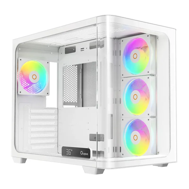 Корпус Ocypus Iota C70 WH Curve ARGB Digital ATX без БП (Iota-C70-WHD400CD-GL)