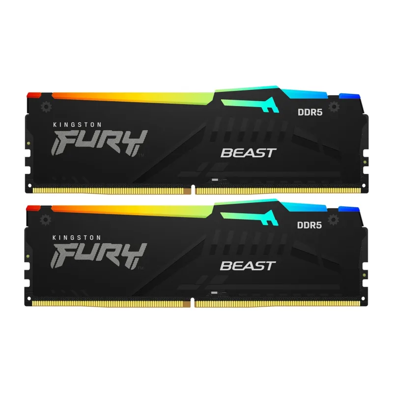Оперативная память Kingston Fury Beast RGB 2x32GB DDR5 (KF556C40BB2AK2-64)