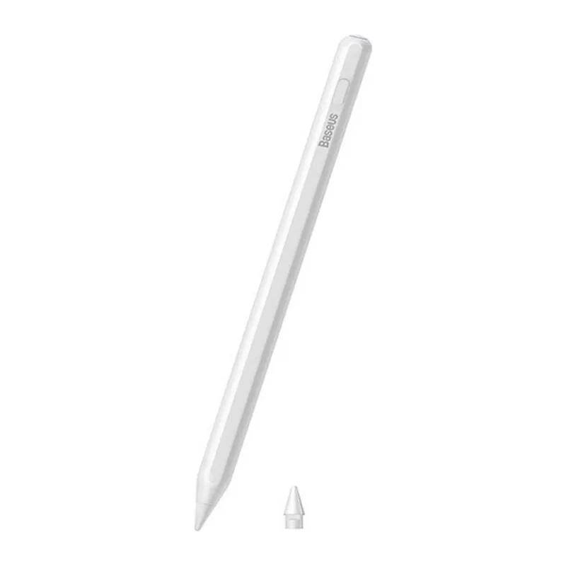 Стилус Baseus P80015804213-00 Smooth Writing 2 Series Dual Charging Stylus Active Wireless Version, Moon White (With USB-C cable and active pen tip)