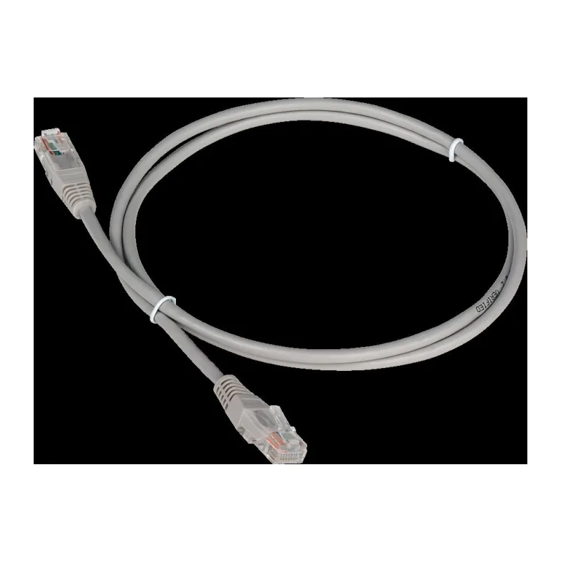 Патч-корд TWT (TWT-45-45-3.0-GY) UTP кат.5e. с заливными колпачками. 3.0 м. серый