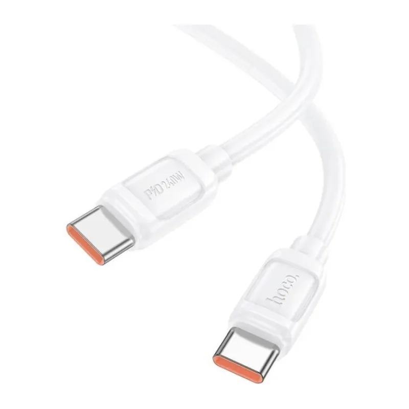 Кабель Hoco X115 USB-C-USB-C 1м белый