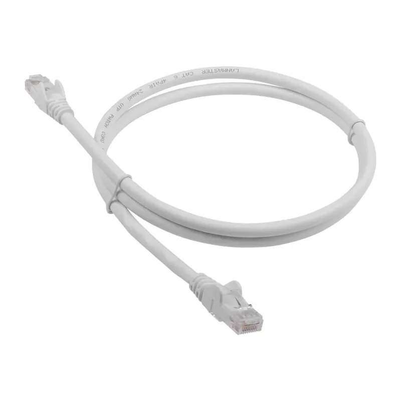 Патч-корд TWT TWT-45-45-2.0-WH вилка RJ-45-вилка RJ-45 кат.5е 2м белый ПВХ