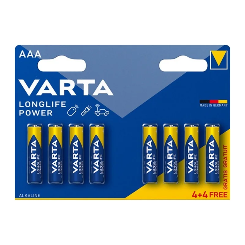 Батарейка Varta Longlife Power 4903 AAA BL4+4