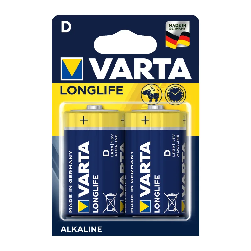 Батарейка Varta Longlife 4120 D BL2
