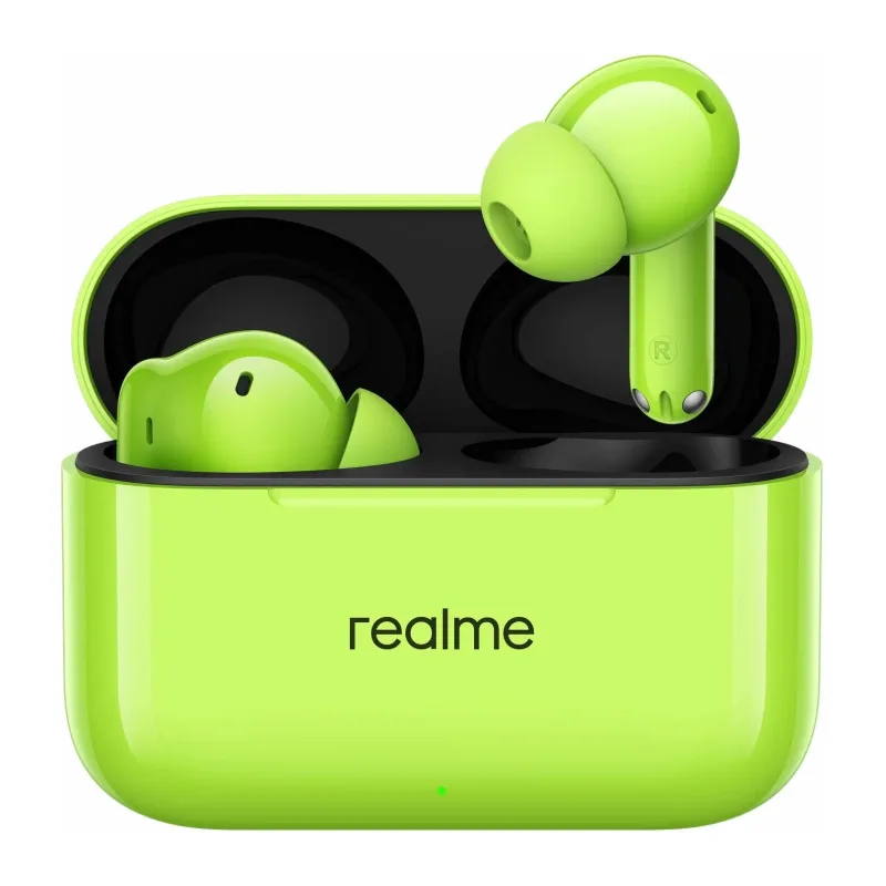 Наушники Realme Buds T200 зеленый (RMA2410)