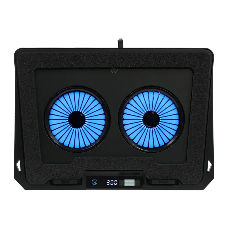 Подставка для ноутбука Digma D-NCP170-2x110RGB черный