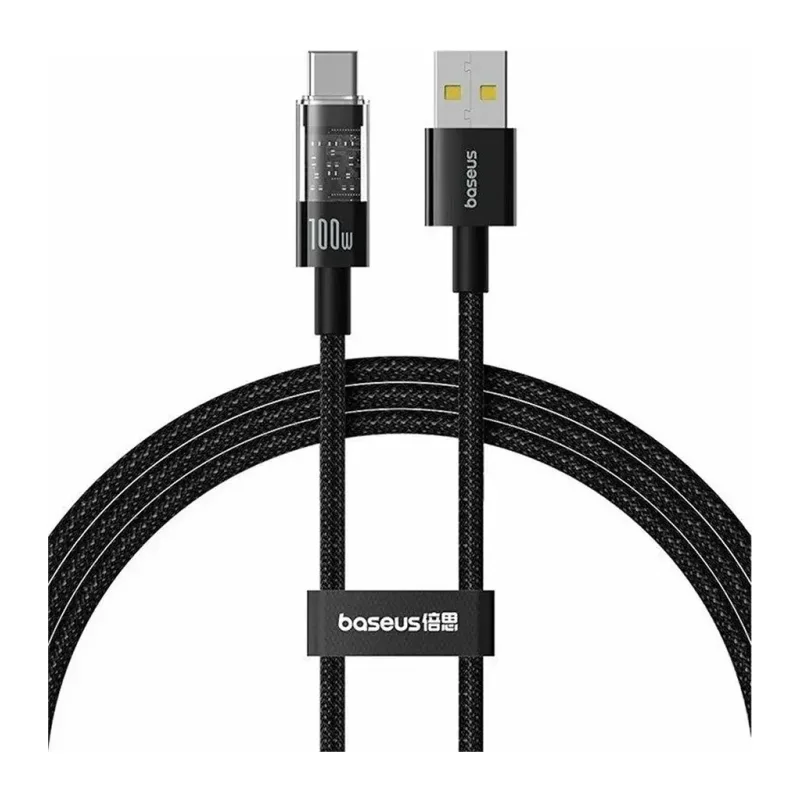 Кабель Baseus Gem Fast-Charging Data USB-C-USB-C 1m Cluster Black (P10373000111-00)