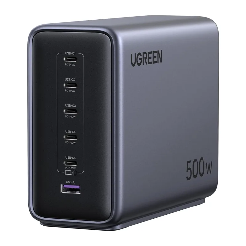 Сетевое зарядное устройство Ugreen X759 Space Gray (55550B)