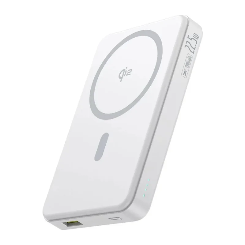 Портативное зарядное устройство Baseus PPWPQ10-20 Airpow Ⅱ Qi2 Magnetic Power Bank 10000mAh 22.5W Moon White (P10080000213-00)