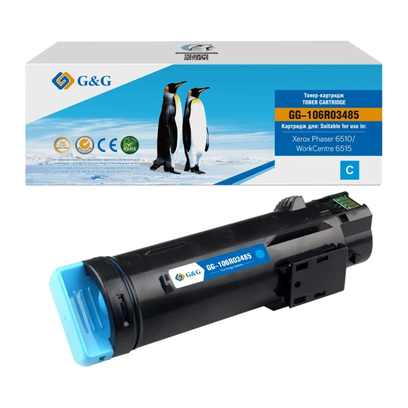 Картридж G&G GG-106R03485 голубой
