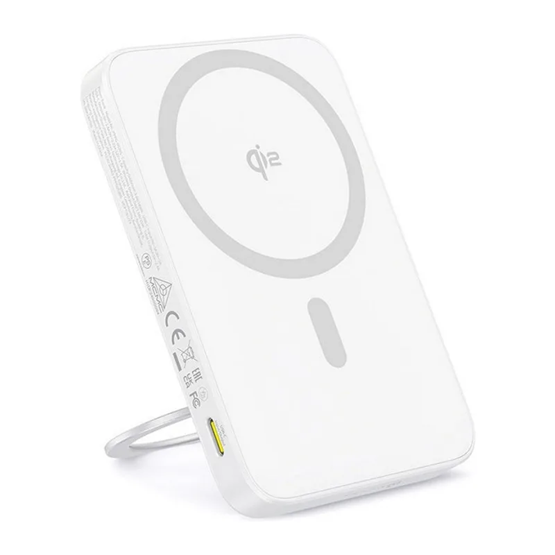 Портативное зарядное устройство Baseus PicoGo Qi2 Magnetic PPPG-0520S Moon White (P10076800213-01)