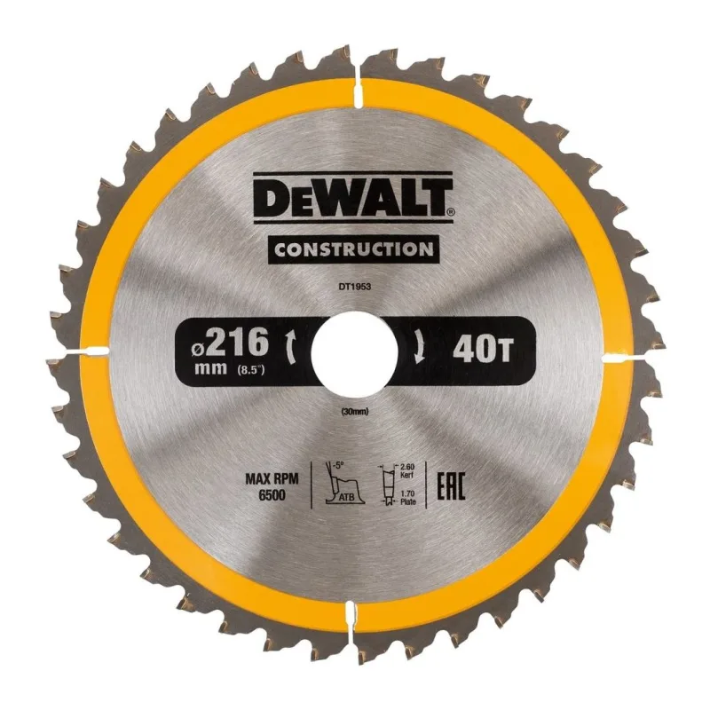 Диск пильный DeWalt DT1953-QZ