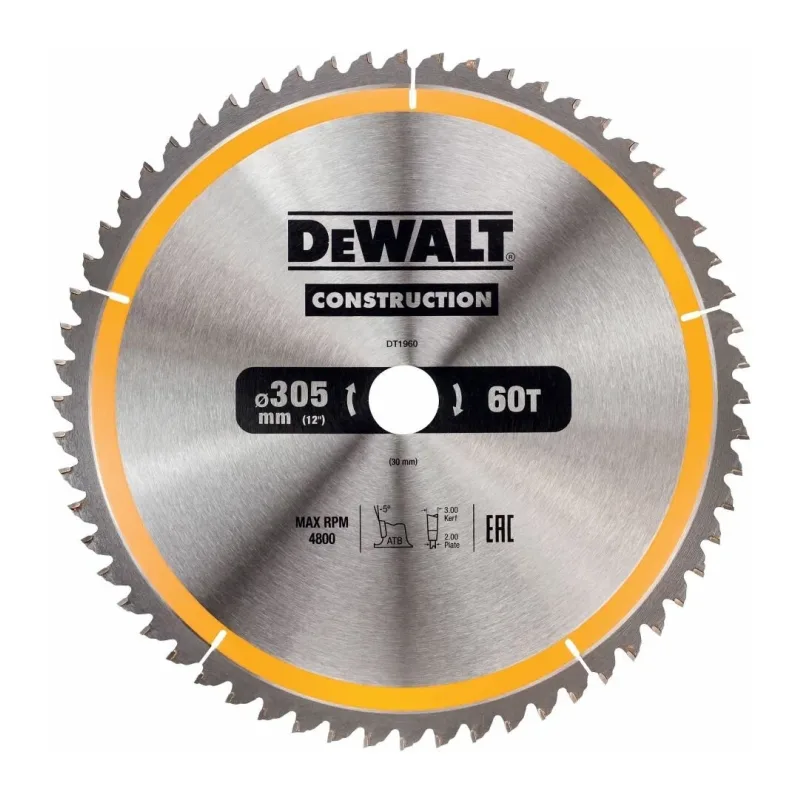 Диск пильный DeWalt DT1960-QZ