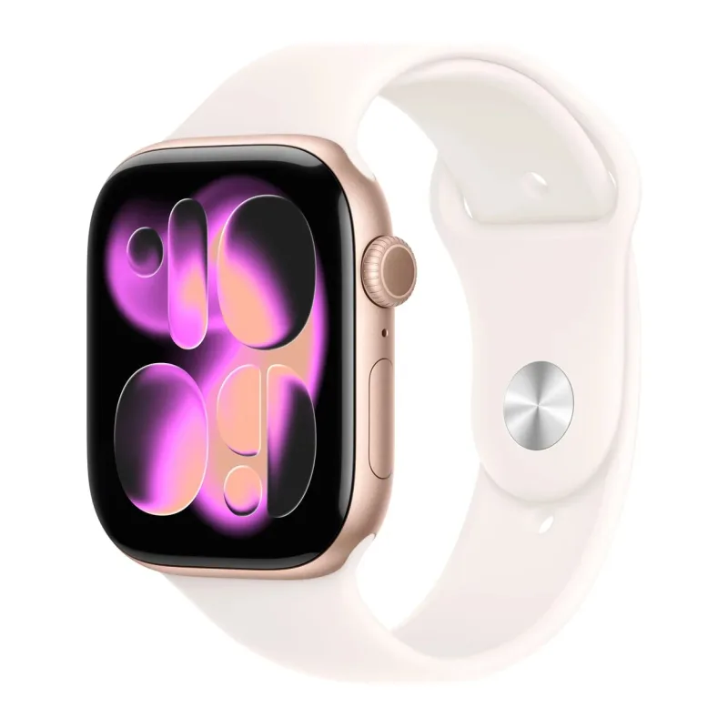 Умные часы Apple Watch Series 11 GPS 46mm Rose Gold Al Case Light Blush Sport Band M/L A3333 (MEV74LW/A)