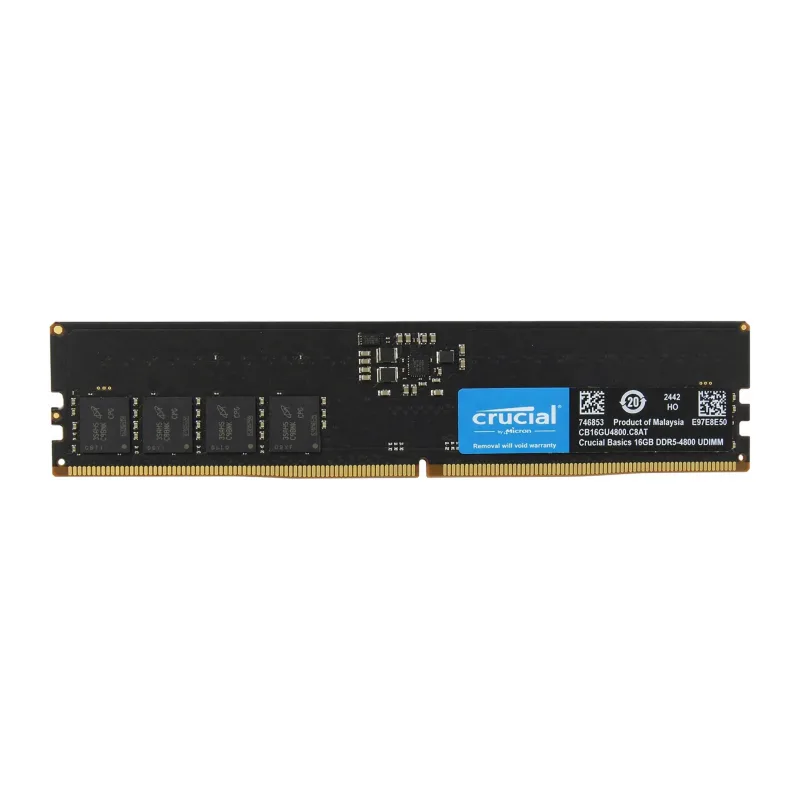 Оперативная память Crucial 16GB DDR5 PC5-38400 (CB16GU4800)