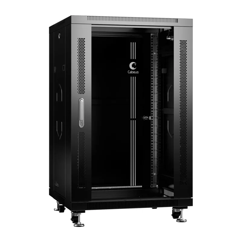Шкаф телекоммуникационный Cabeus SH-05C-18U60/60-BK черный
