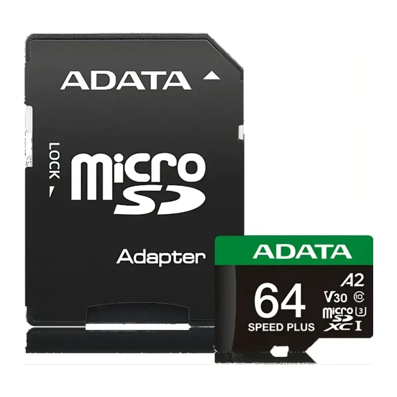 Карта памяти A-Data Speed Plus 64GB (UD64GUI3V30A2SP-RA1)