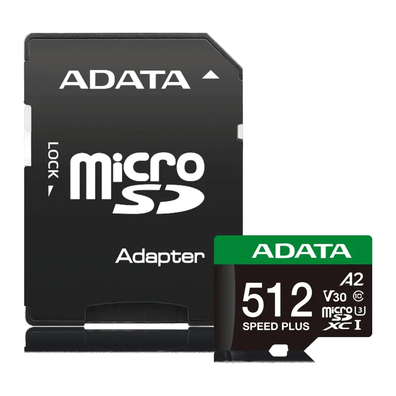Карта памяти A-Data Speed Plus 512GB (UD512GUI3V30A2SP-RA1)