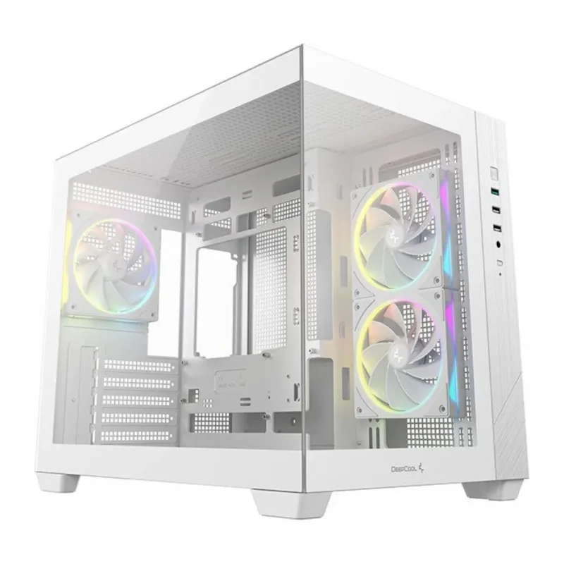 Корпус DeepCool CG330 3F WH mATX без БП белый (R-CG330-WHNGM3-G)