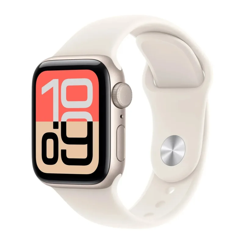 Умные часы Apple Watch SE 3 GPS 40mm Starlight Al Case Starlight Sport Band S/M A3324 CN (MEH34X/A)