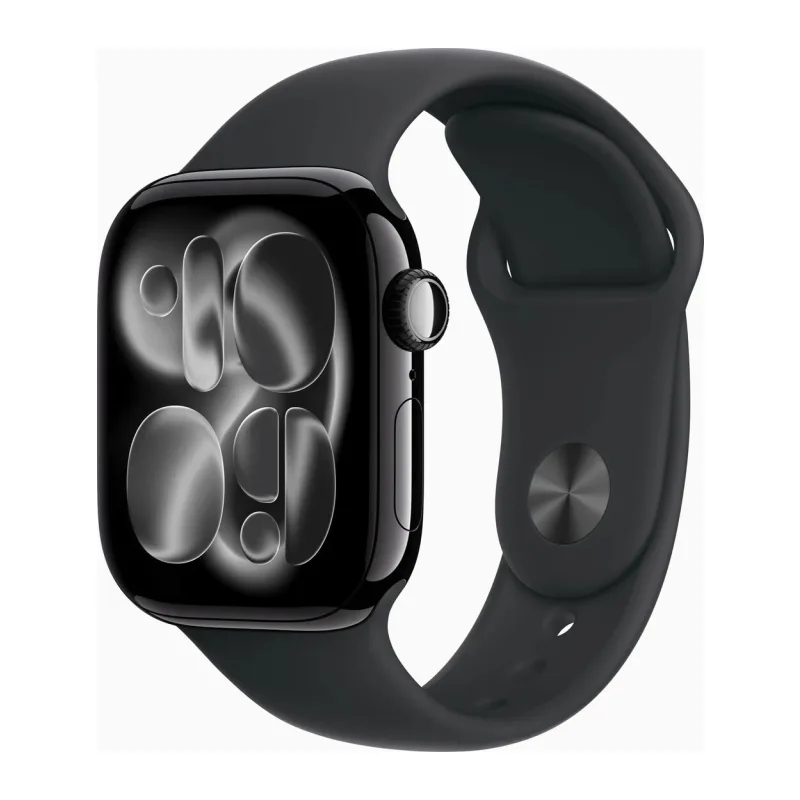 Умные часы Apple Watch Series 11 GPS 46mm Jet Black Al Case Black Sport Band S/M A3333 (MEUW4ET/A)