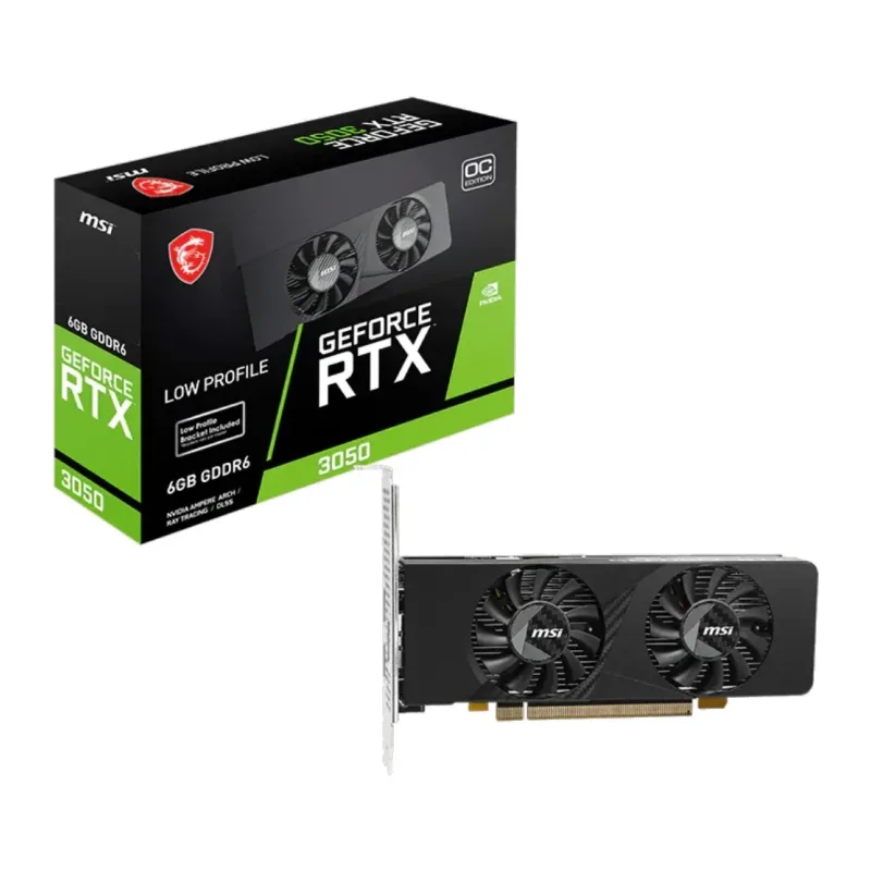 Видеокарта MSI GeForce RTX 3050 LP E 6G OC 6GB GDDR6 RTL