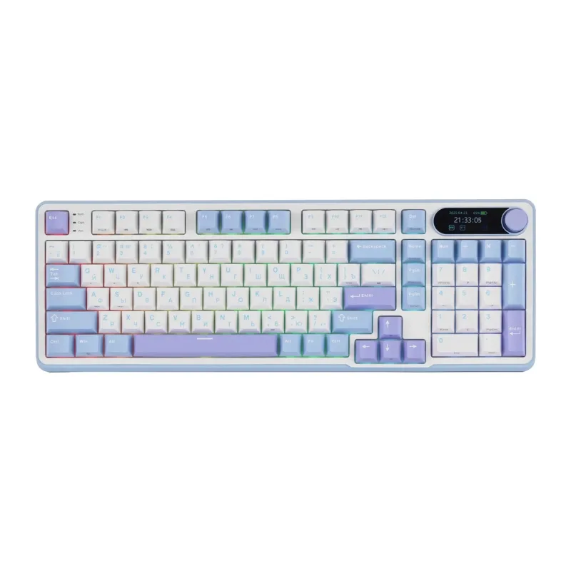 Клавиатура Royal Kludge RK-S98 Cream switch/Taro Milk