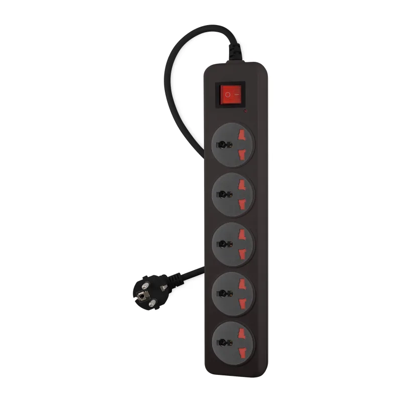 Сетевой фильтр Buro 500UNH-1.8-BG черный/серый
