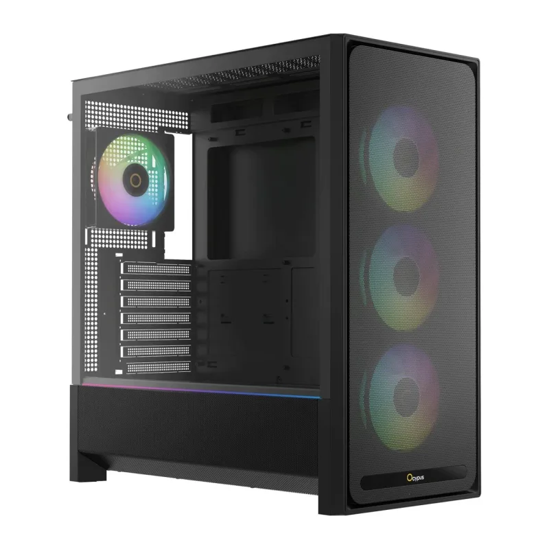 Корпус Ocypus Delta C70 BK ARGB без БП черный (Delta-C70-BKG400XX-GL)