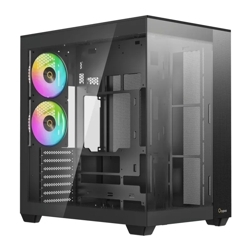 Корпус Ocypus Delta C74 BK ARGB без БП черный (Delta-C74-BKD200XX-GL)