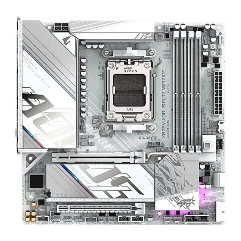 Материнская плата GigaByte X870M Aorus Elite WIFI7 Ice rev. 1.0