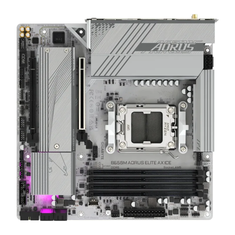 Материнская плата GigaByte B650M Aorus Elite AX Ice rev. 1.2