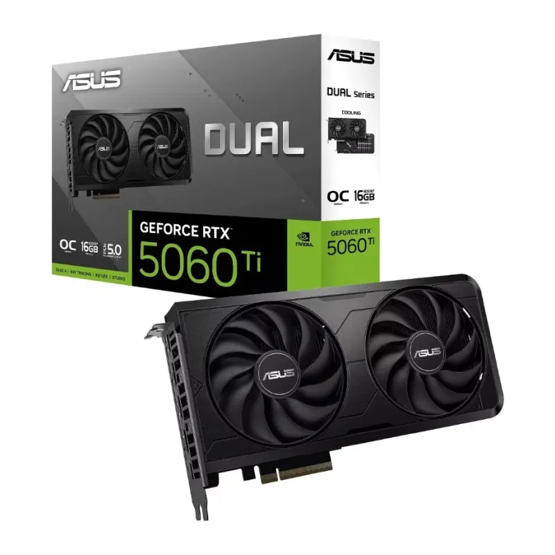 Видеокарта ASUS GeForce RTX 5060 Ti EVO OC 16GB GDDR7 (90YV0NQ0-M0NB00)