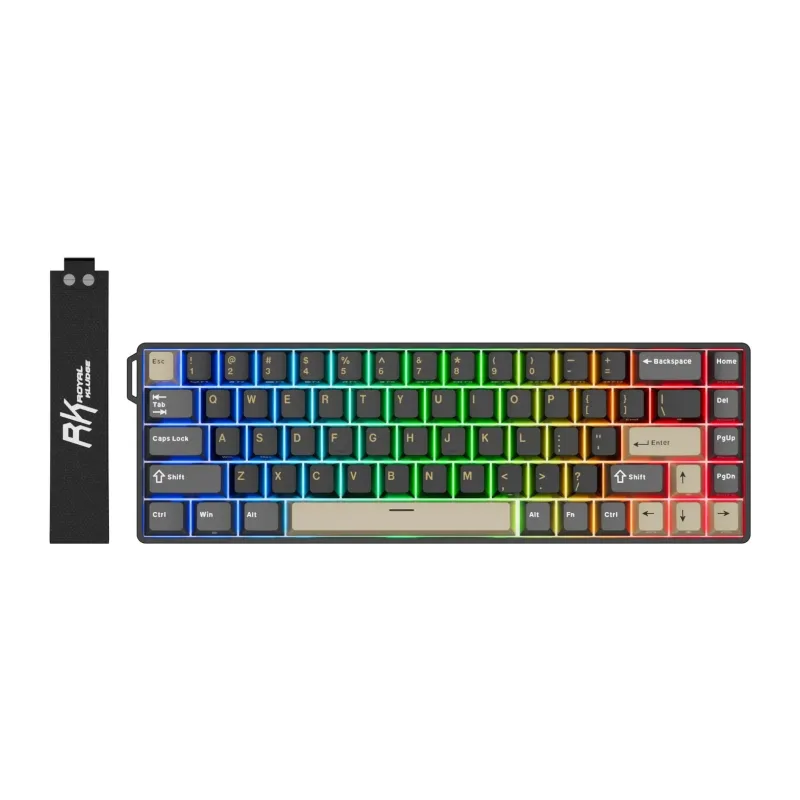 Клавиатура Royal Kludge RK68 HE Mint switch/Phantom