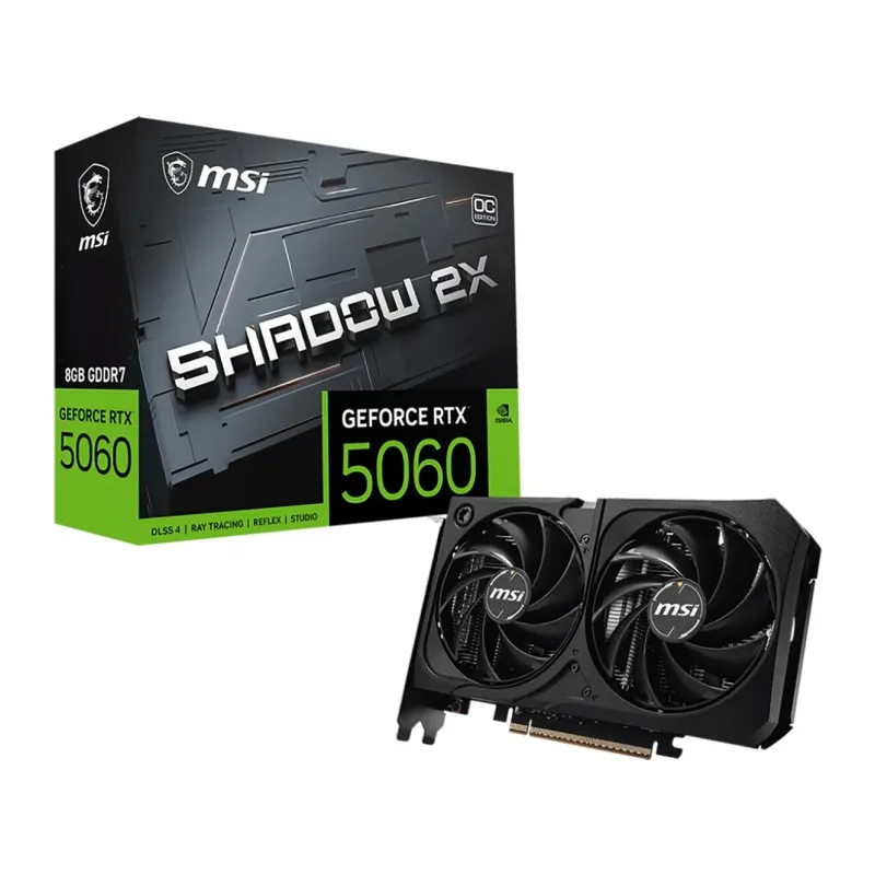 Видеокарта MSI RTX 5060 8G Shadow 2X OC Max