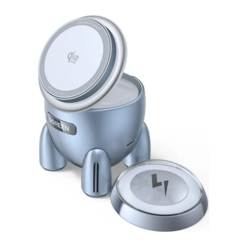 Беспроводное зарядное устройство Ugreen W713 Light Blue (65300)