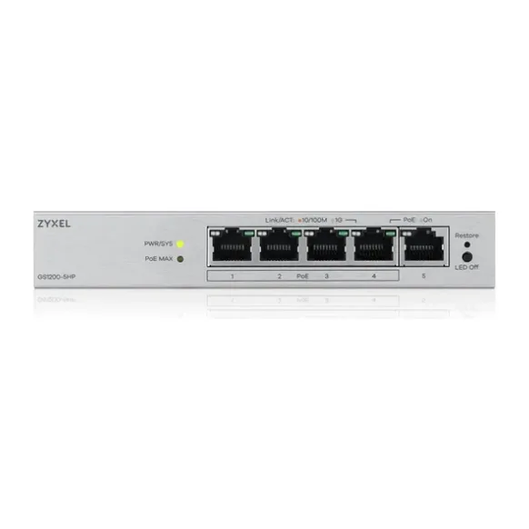 Коммутатор Zyxel GS1200-5HPV3-EU0101F