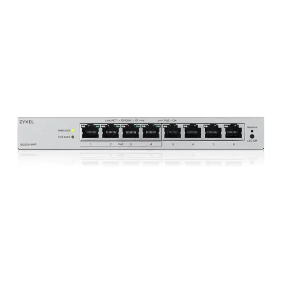 Коммутатор Zyxel GS1200-8HPV3-EU0101F