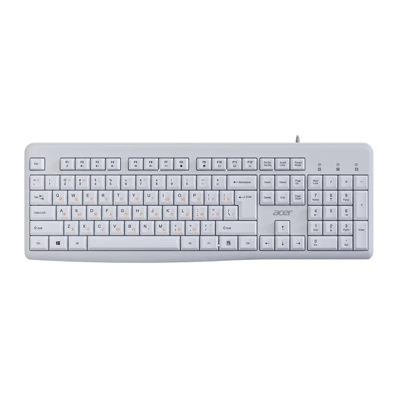 Клавиатура Acer OKW500 белый (ZL.KBDEE.01S)