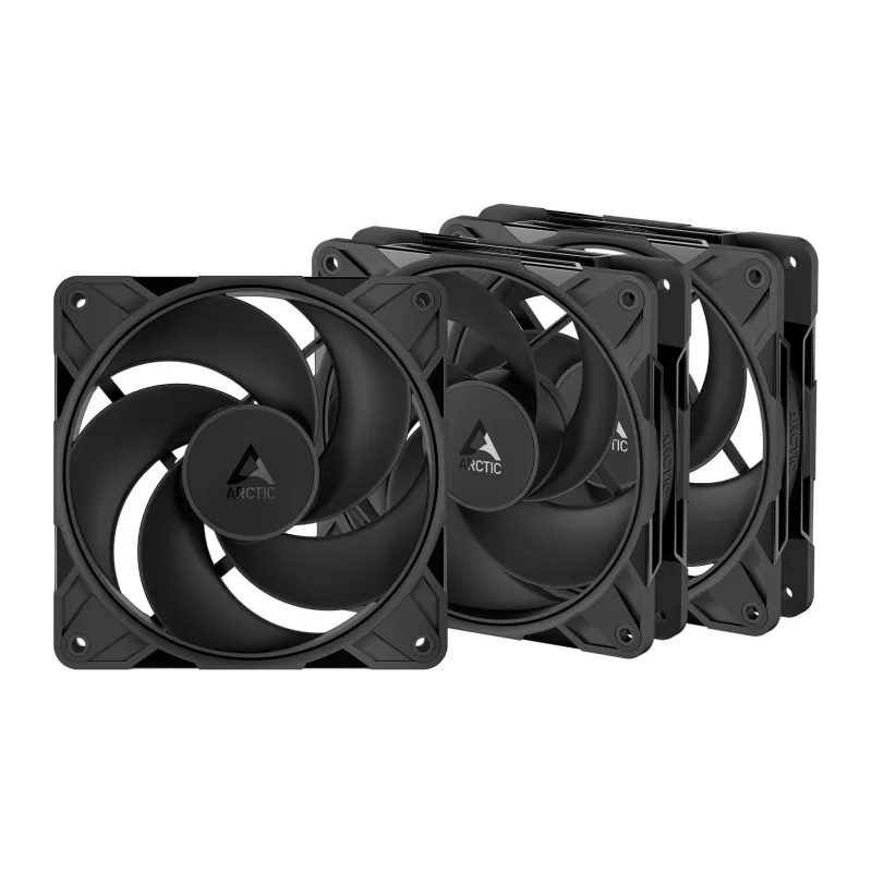 Вентилятор для корпуса Arctic P12 Pro Reverse PWM PST Black 3 pack (ACFAN00332A)