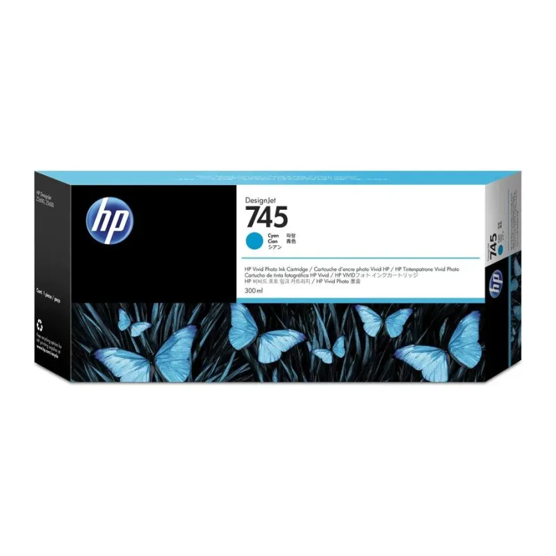 Картридж HP Cartridge 745 голубой (F9K03A)