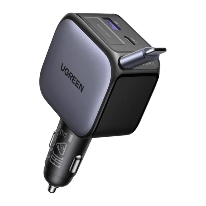 Автомобильное зарядное устройство Ugreen EC602 Grey (55212B)