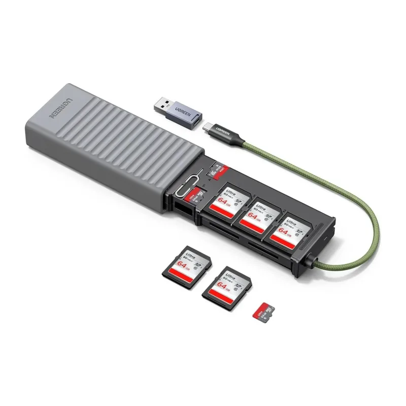Картридер Ugreen CM856 Gray (55899)