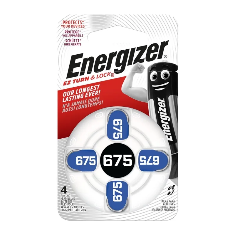 Батарейка Energizer EZ Turn & Lock 675 BL4 4pcs/Pack